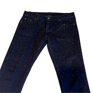 AMERICAN QUALIFY DENIM Sparkly Stretch Skinny Jeans